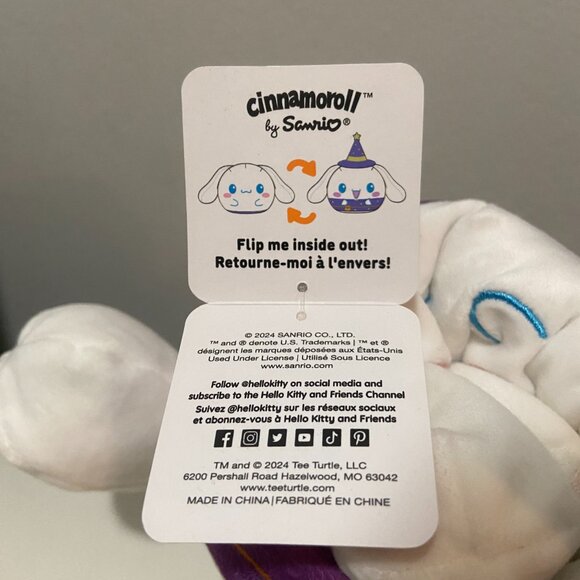 NEW REVERSIBLE Sanrio Hello Kitty Cinnamoroll Halloween Witch Plush Plushiverse - Picture 6 of 7